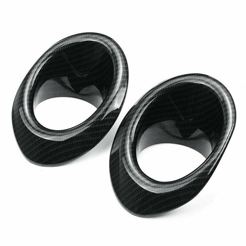 Image of ABS Carbon Fiber Front Fog Lamp Ring, Fits for 2016-2021 10th Honda Civic, 75011-F