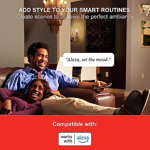 Image of Sengled Smart Light Bulb, E12 Smart Bulb, S1 Auto Pairing with Alexa Devices, Candelabra Light Bulbs, Smart Chandelier Light Bulbs that Work with Alexa, 45W Equivalent, Warm Light Bulbs, 4-Pack