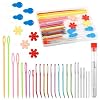 60 PCS Yarn Needle Kit, Including Bent Tapestry Needle 3 Sizes Weaving Needle Darning Needles for Yarn, Knitting Needles with Needle Threaders for Sewing and Crochet Supplies