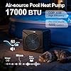 MICOE 17,000 BTU Energy-Efficient Electric Pool Heater for Above Ground Pools up to 5,000 Gallons, Ultra-Quiet 50 dB, 110–120V, Easy Install Kit Included