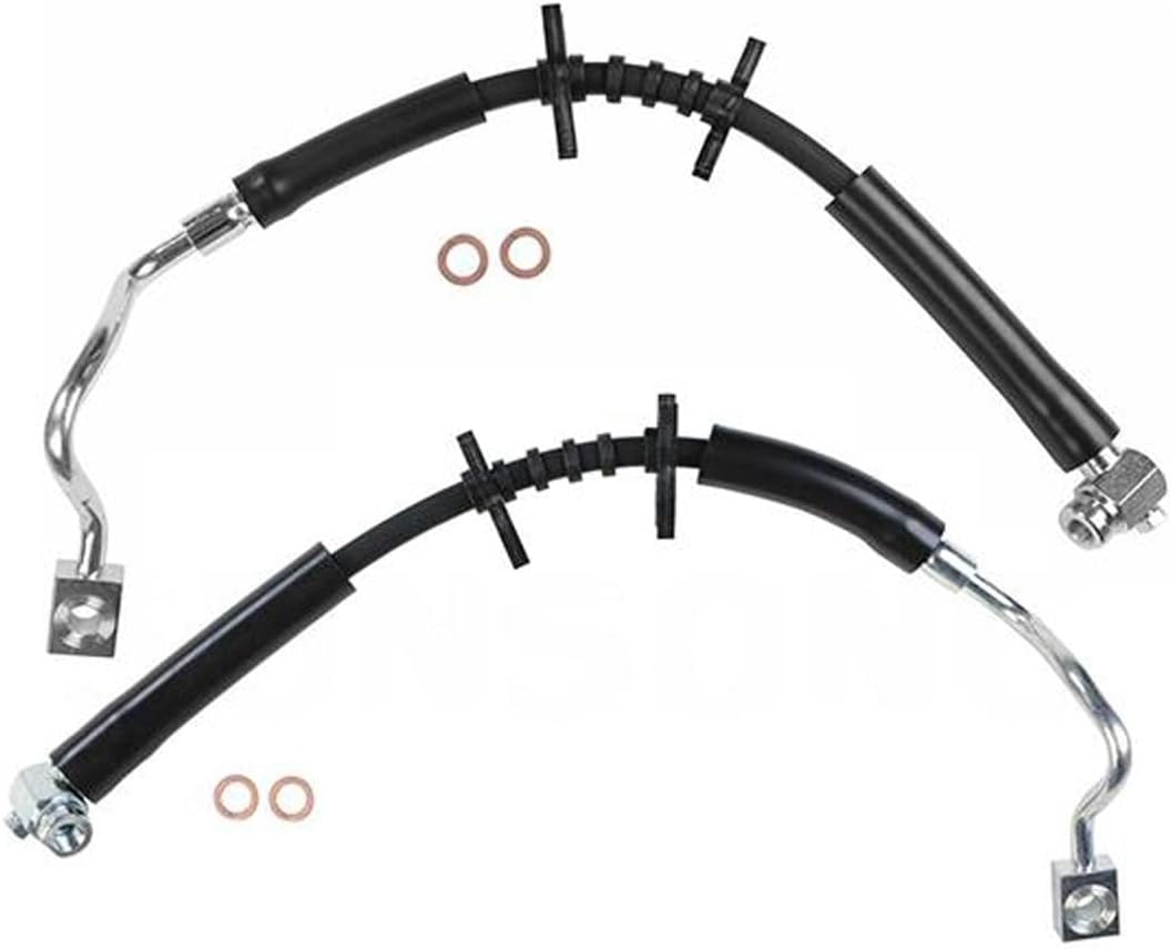 ‎A-Partrix Pair Front Brake Hose - Front Brake Lines Kit, Brake Hydraulic Hose Replacement 2PCS fits F-150 2008 2007 2006 2005 fits Lobo 2008 2007 2006 2005 fits Lincoln Mark LT 2008 2007 2006