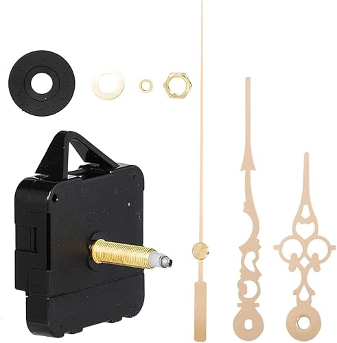 Movimiento de repuesto de reloj de alto par, movimiento de reloj, kit de aguja de reloj de metal, 1.220 in de largo, movimiento de reloj de pared de