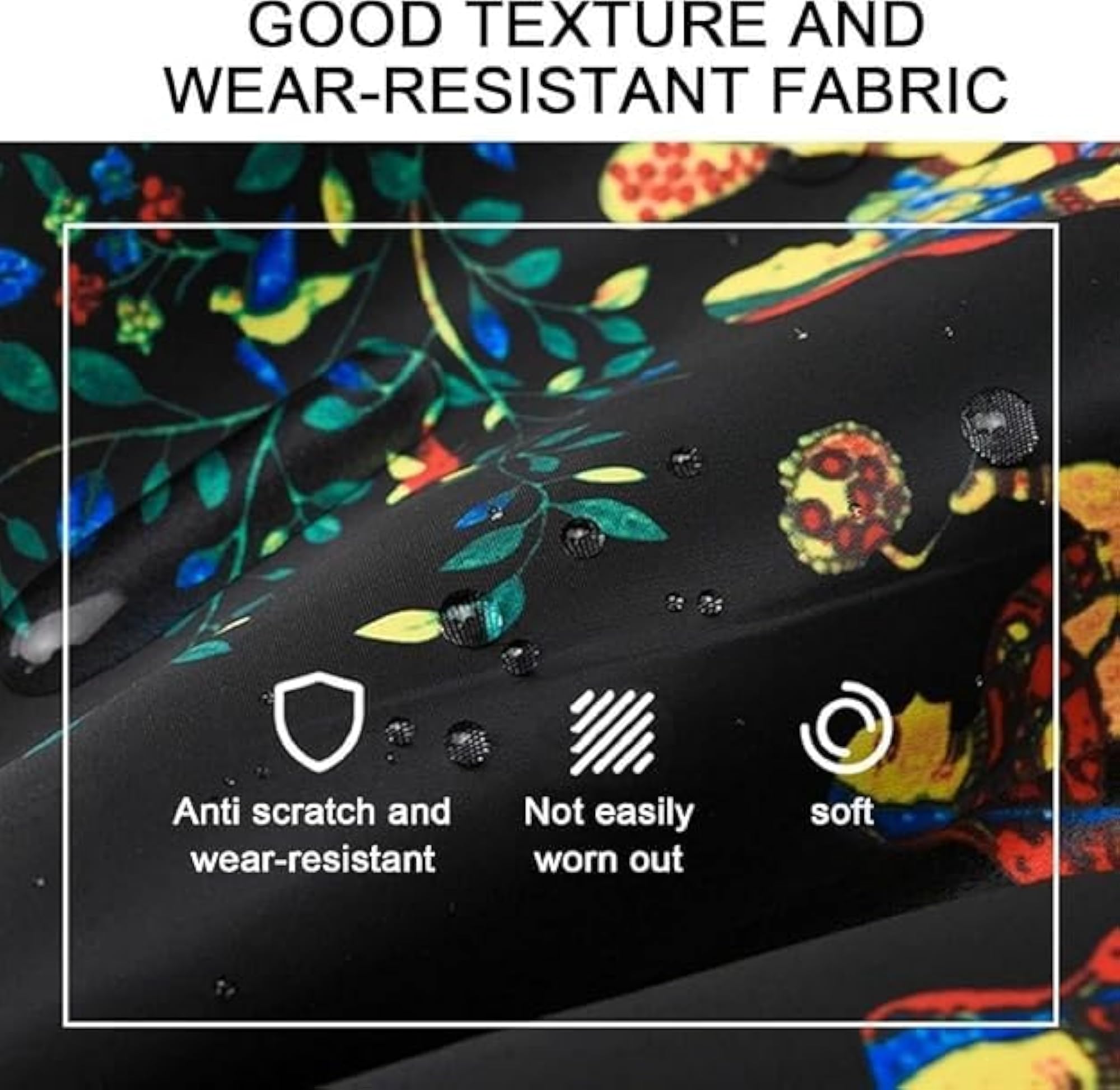 Printed Foldable Drawstring Backpack, Lightweight Travel Bag