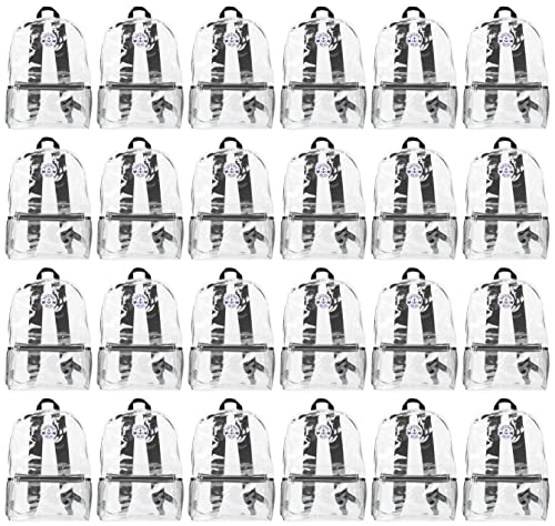 Yacht & Smith 24 Pack 17 Inch Wholesale Children's School Backpack - Bulk Water Resistant Knapsacks For School Age Kids