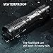 wsiiroon Ultra-Bright LED Flashlight, CREE XML-T6 LED Flashlight, Zoomable, IP65 Water-Resistant, Portable, 5 Light Modes for Indoor and Outdoor Use, 2 Pack (Batteries Not Included)