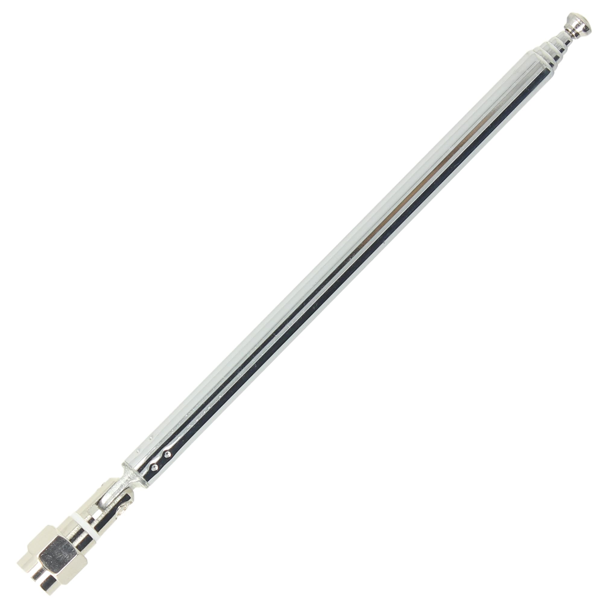 Antenna telescopica da 50 ohm (12-47 cm) con spina SMA - Antenna universale a banda larga per scanner, SDR, misuratori e radio amatoriale (40 MHz-6 GHz)