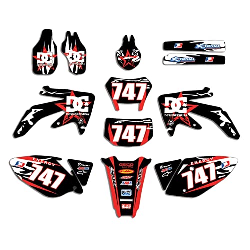 TRKOPS Mingwangauto 3 estilos de calcomanías de motocicleta 3M gráficos calcomanías kits para CRF450X 2005-2014 CRF 450X Cover
