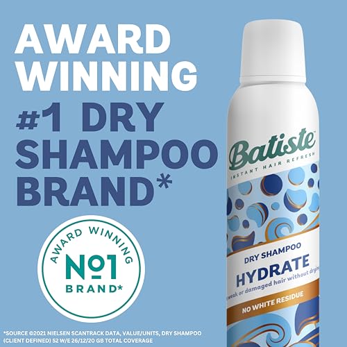 Batiste Dry Shampoo Hydrating 200ml, Hair Benefits For Dry Brittle Hair, No Rinse Spray to Refresh Hair in Between Washes (Package may vary) - Image 4