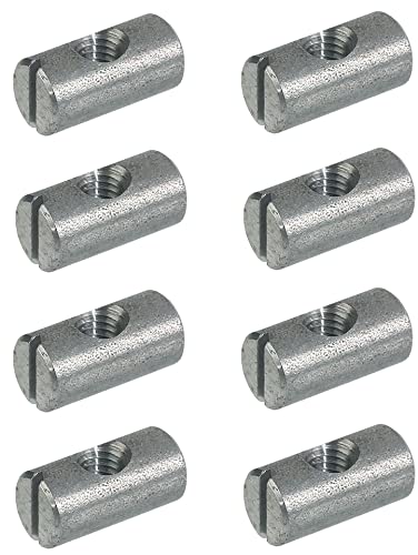 cyclingcolors 8x ferrure d'assemblage filetage M6 x longueur L = 14mm acier écrou connecteur meuble bois lit bébé berceau table chaise armoire étagère goujon excentrique