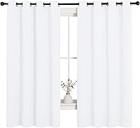 Vista 2 de NICETOWN Paneles de Cortinas para Cortinajes, Bloqueando el 50% de la Luz Solar, Cortinas de Tratamiento de Ventanas, Cortinas Pequeñas
