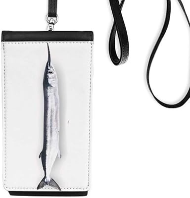 Ocean Fish Fresh Thin Phone Wallet Purse Hanging Mobile Pouch Black Pocket