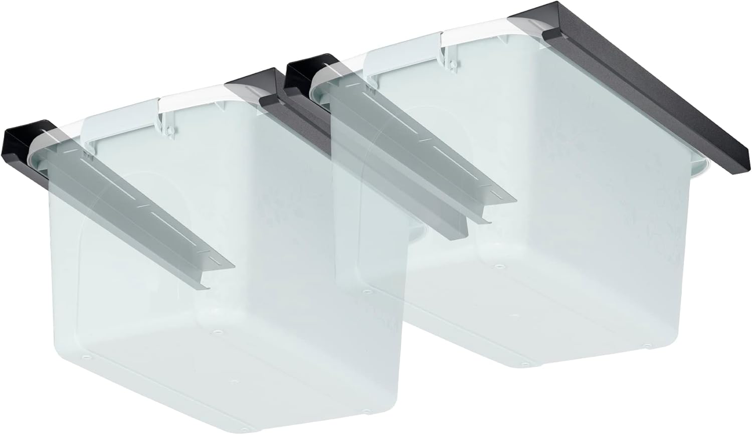 Talustool Overhead Bin Rack for Two Bins, Overhead Garage Storage