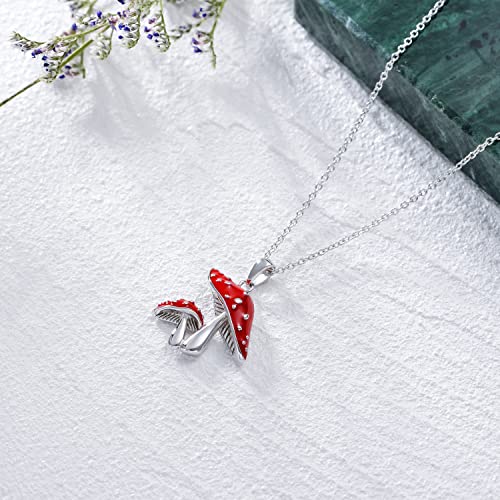 Collier Champignons Argent Sterling 925 Pendentif LONAGO Premium - 7