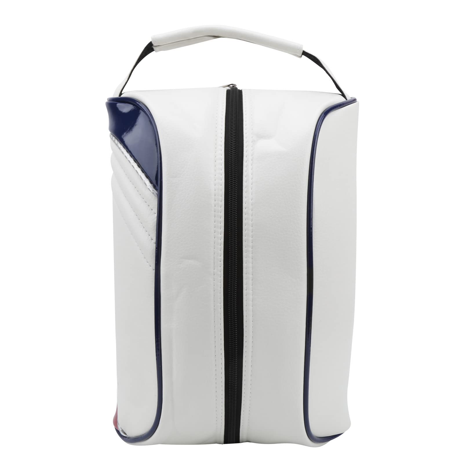 Alvinlite Bolsa de Cuero PU para Zapatos de Pelota de Golf, Bolsa Impermeable con Cremallera para Zapatos, Bolsa para Zapatos Deportivos, Bolsa de Almacenamiento para Zapatos de Pelota de Golf Bolsa