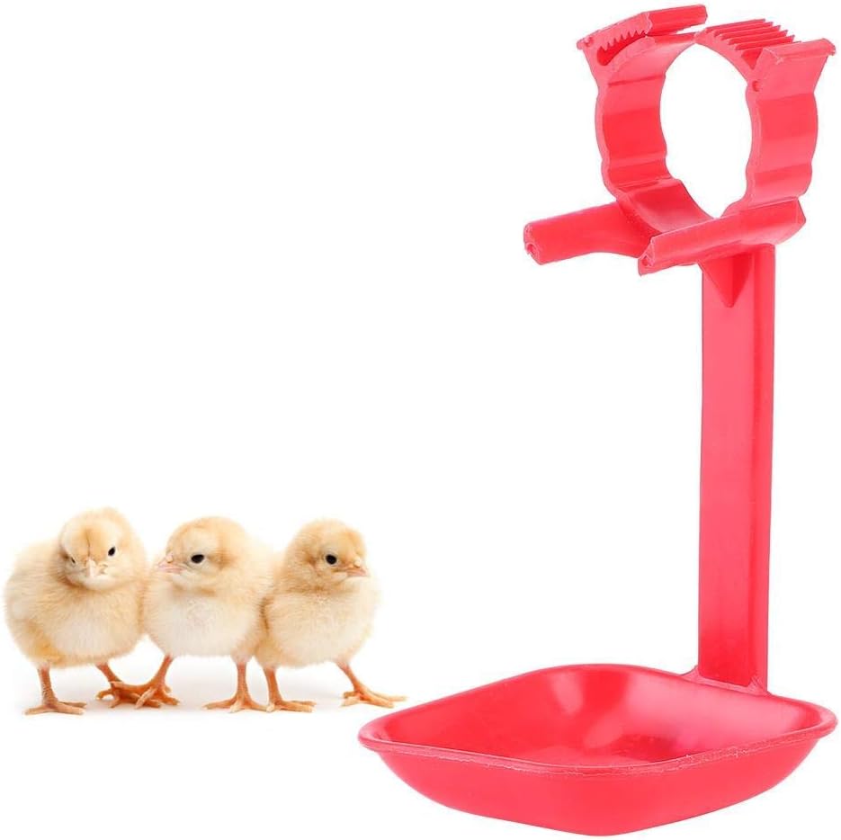 20Pcs Chicken Drinker Hanging Cups, Poultry Water Fountain for Farm Poultry Drinking Water Supply Tool