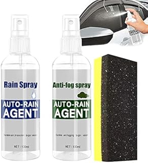 LaIzqIan 100ml Car Glass Waterproof Coating Agent - 2 Pcs Auto Glass Anti Fog Spray, Anti Fog Rain Repellent Spray Nano Rain Remover for Windows, Windshields, Mirrors, Shower Doors