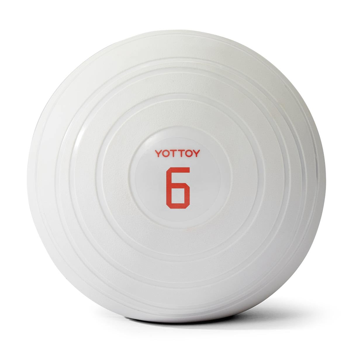 YOTTOY Medicine Ball for Exercise-slam Ball for 6&10&15 lb,Non Slip Grip,Durable Construction,Sand Filling Training,Workout,Gym for Man&Woman (Ivory White, 6lb)