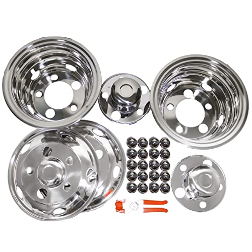 エルフ等 トラック ホイールライナー 16インチ 5H ホイール カバーキャップ エルフ等 トラック 汎用 ステンレス ホイールライナー 16インチ