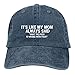 Funny Hat Its Like My Mom Always Said Whats The Fuck is Wrong with You Cap Women Dad Hats Fashionable Navy Blue