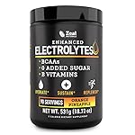 Zeal Electrolyte Powder - 90 Servings | Keto Electrolytes Powder | Zero Sugar, BCAAs, B-Vitamins | Potassium, Zinc, Magnesium | Hydration Powder Recovery Drink | Orange Pineapple