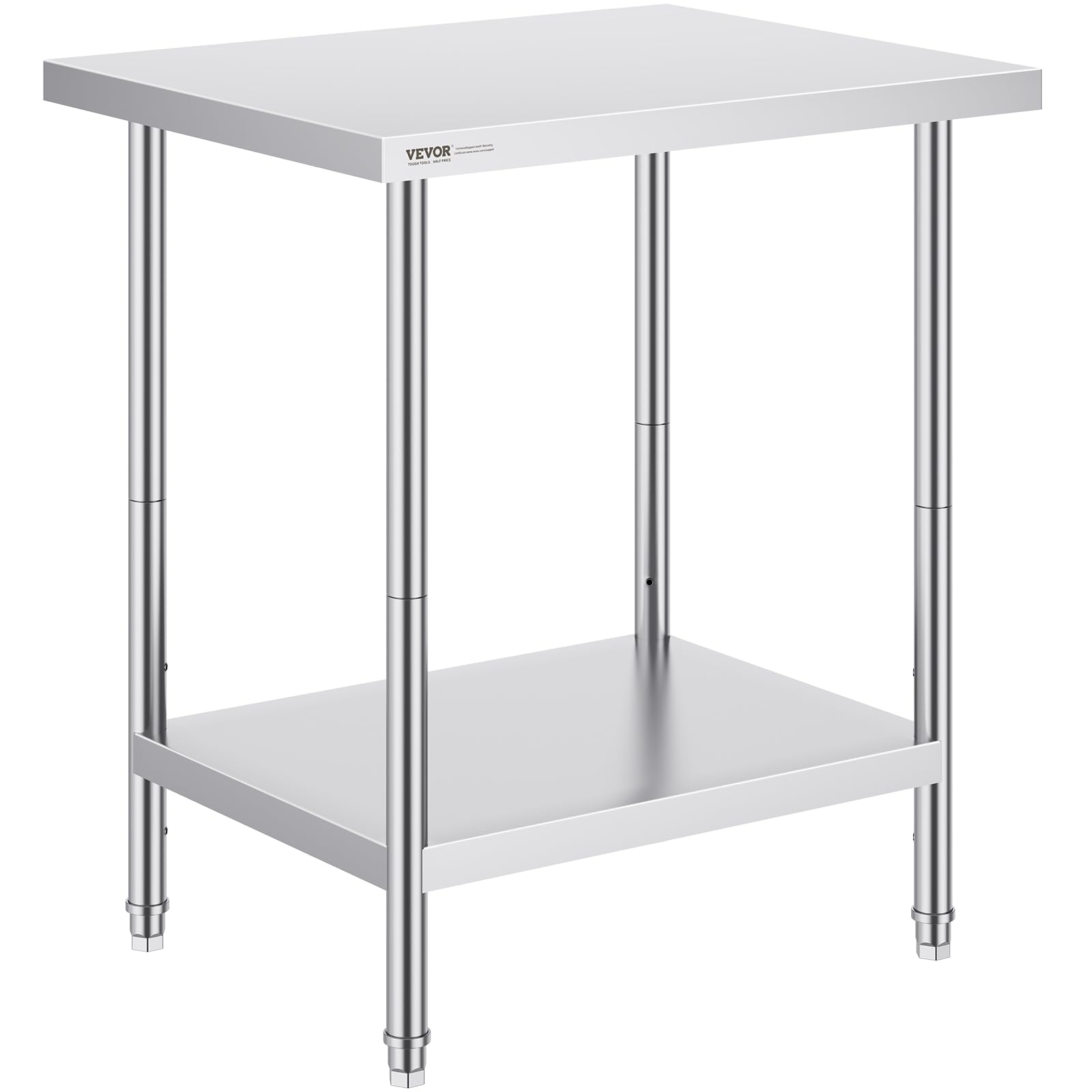 VEVOR Stainless Steel Prep Table 24 x 30 x 34 Inches