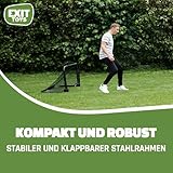 EXIT Toys Pico Stahl-Fußballtor Zusammenklappbar - Set von 2 - Kompakt, Leicht & Beweglich - Feinmaschiges Netz - Elegantes Schwarzes Design - Trainiere Deine Fußballfertigkeiten - 90x60cm - Schwarz - 5