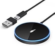 Magnetic Wireless Charger Fast Apple Mag-Safe Charger for iPhone 15 Pro Max/15 Pro/15/15 Plus/14/13/12 Series AirPods 3/2/Pro/Pro 2 LED Magnet Charging Pad Mag Safe with Dual Charging Ports