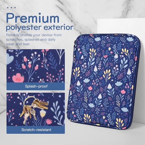 Image of Dadanism 9-11 inch Tablet Sleeve Bag Carrying Case for iPad (A16) 11th Gen 11 inch, iPad 10th Gen 10.9 inch Air 5 /4, iPad Air M4 /Pro 11 inch, iPad 9 /8 /7th, Galaxy Tab A11+ Plus 11 inch, Remarkable 2 10.3 inch, Night Blue