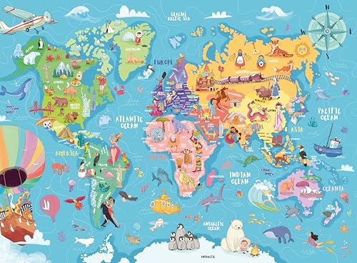 home best world map for kids