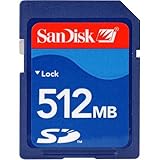 Format: SD SanDisk Secure Digital (SD) Memory Card 512 MB