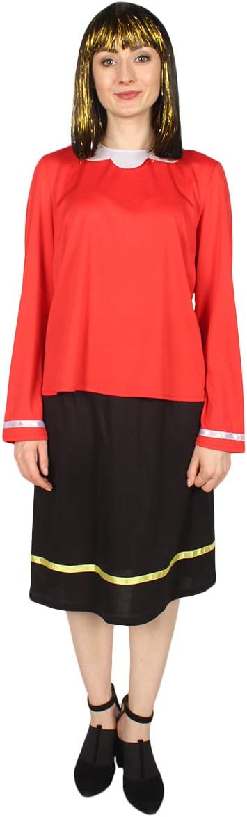 HPO Adult Women Costume for Cosplay Olive Oyl HC-012 (Large, Multi)