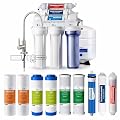 iSpring RCC7AKF3 Value Pack, Alkaline 6-Stage Under Sink Reverse Osmosis Water Filter System, Patented Easy-Mount Faucet for Effortless Installation, Additional 3 Pre-Filters Included
