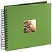 Price comparison product image Hama Fine Art Spiralbound Album | 28 x 24cm 50 w/Black Pages, Apple Green