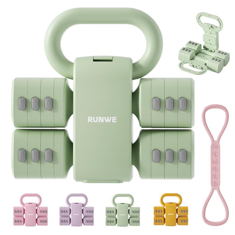 RUNWE Soft Kettlebell 20 lb - Sand Filled Kettlebell Hand Weight, Soft-Sided Cushioned Base,Safety Guaranteed Ideal for Men, Women, & Beginners