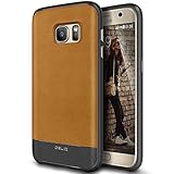 Galaxy S7 Case, OBLIQ [Flex Pro][Brown] Premium PU Leather Slim Fit TPU Bumper Form Fitting Heavy Duty Protective Cover for Galaxy S7(2016)