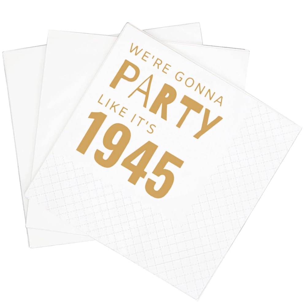 80s Large Napkin 16pc Party Goods