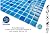 Tenedos Square 1x1 Blue Recycled Glass Mosaic Floor Wall Pool Tile Backsplash (Exact Size 7/8 Inch) for Kitchen Swimming Pool Tile, Bathroom, Accent Decor (1 Sheet, Capri Blue)