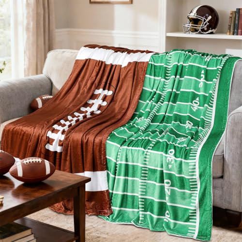 Eurzom 2 Pack Football Throw Blanket 50 x 60 Soft...