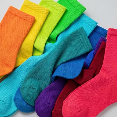 Image of Tipi Toe Women's Fun Patterned Dress Socks, 12-Pack Lightweight Colorful Crew Socks, Casual Novelty Assorted Designs