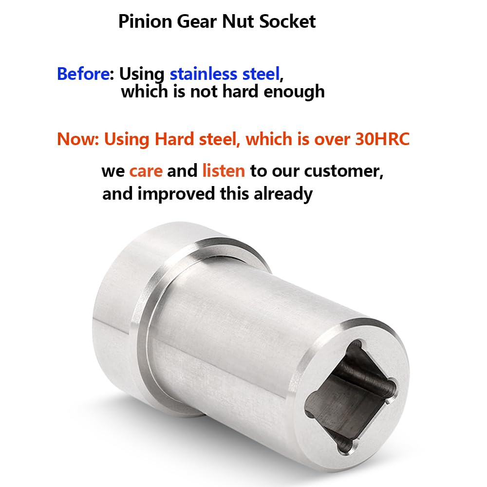 Amazon.com: Pinion Nut Socket Pinion Gear Nut Installer for