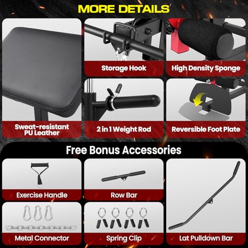 Image of OPPSDECOR Home Gym, Workout Station with High /Low Pulley System, Multifunctional Home Gym Equipment, Exercise Equipment for Full Body Strength Training, Weight Machine with PEC Fly & Chest Press