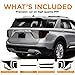 KUVR Pre-Cut Tailight Combo Reflector & Third Break Tint Kit Compatible with Ford Explorer 2020-2023 | Precision Cut Stretchable PPFVinyl Overlay Cover Wrap (Light Smoke)