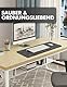 shinfly Schreibtischunterlage Filz, 120X60cm, Schreibtisch Unterlage, Rutschfester Desk Mat, Office-Desktopschutz, Schreibtischmatte für Homeoffice Ausstattung (Dunkelgrau)