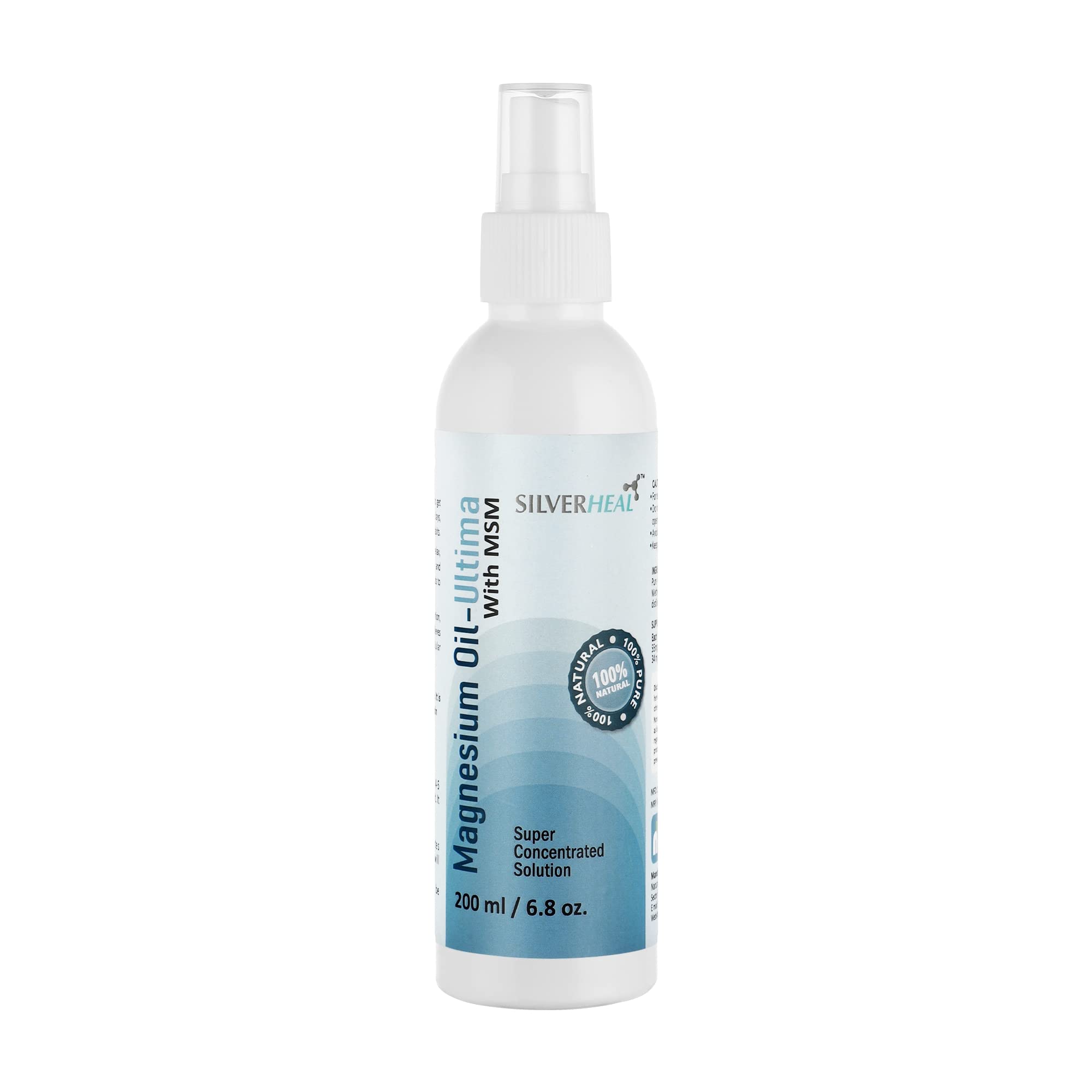 SILVERHEAL Magnesium Oil - ULTIMA Spray for Men & Women (200 ml) - 100% Pure for Relax & Rejuvenate Muscles & Joints, Relieve Pain, Cramps, Insomnia, Anxiety, Calming Nervous System (Pack of 1) (B0C38TJQ68) Amazon Price History, Amazon Price Tracker
