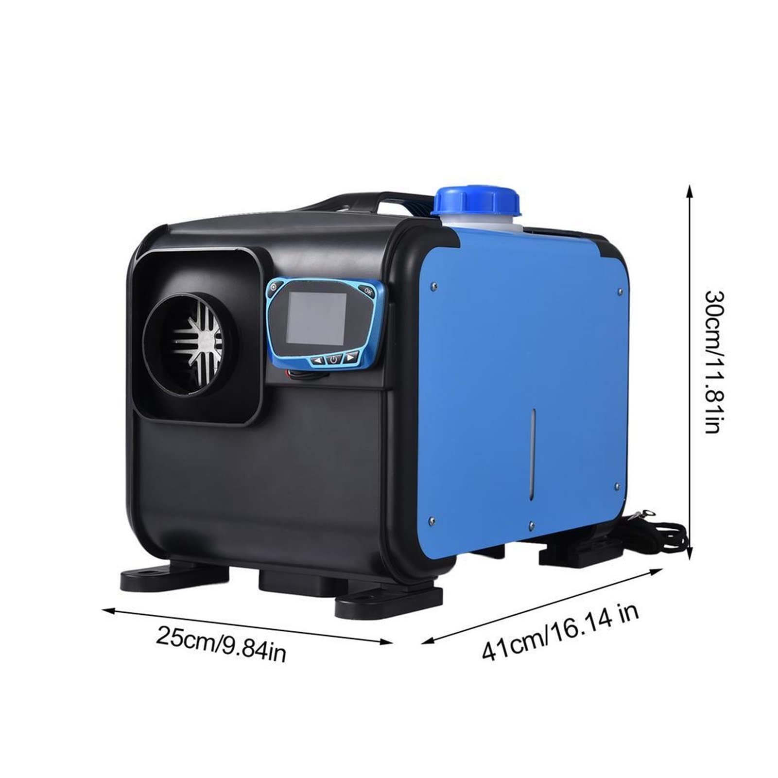 Ogrzewacz pomocniczy 8000 W, miniaturowy podgrzewacz powietrza 12 V 24 V, do samochodów ciężarowych i kamperów, zdalne ogrzewanie z przyciskiem LCD do motocykli, maksymalizacja oszczędności paliwa (