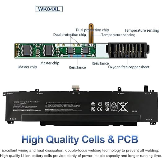 Image of WK04XL Laptop Battery Compatible for HP Victus 16-D 16-D0000NC 16-D0001UR 16-D0002NA HP Victus 16-E 16-E0002SL 16-E0005UA 16-E0010NQ, WK04 XL HSTNN-IB9V