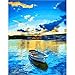 Produktbild Kxch Malen nach Zahlen DIY Segelboot Malen nach Zahlen Leinwand Wandkunst Wohnzimmer Dekoration 40 * 50cm