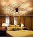 Modern Nordic Tree Branch Iron LED Ceiling Lights for Living Room, Bedroom, Hotel & Clubhouse Decor - D95cm 10LED