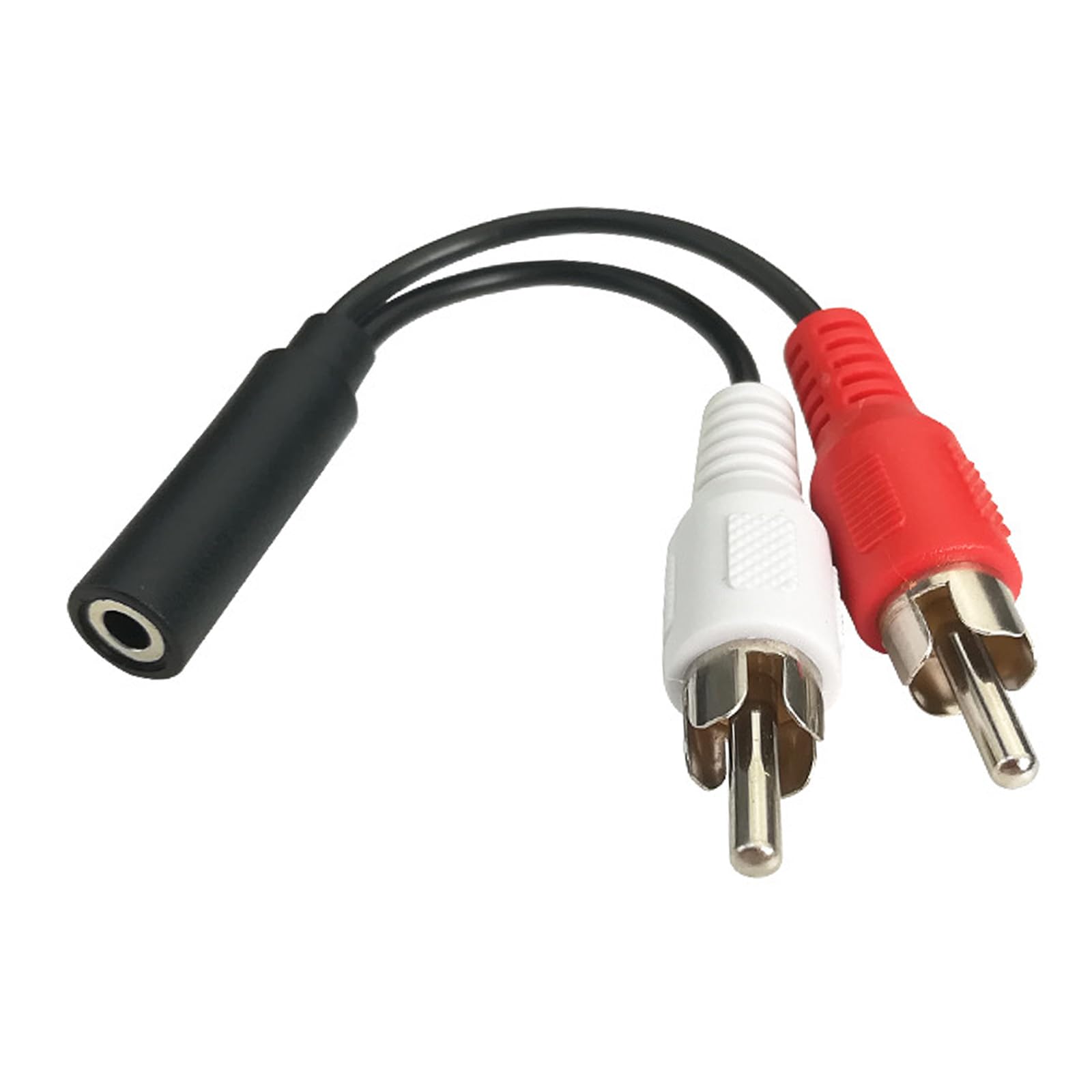 Cavo splitter stereo a Y femmina da 3,5 mm a 2 RCA maschio, adattatore audio da 3,5 mm femmina a 2 RCA maschio, per laptop, telefono, tablet, sdoppiatore audio
