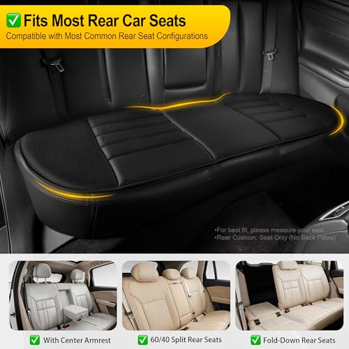 Image of kingphenix 5-Piece Car Seat Cushion Set with Back Support | Full Back Support Pillow and Seat Cushion for Long Driving, Road Trips, Truck, Van, SUV, Black